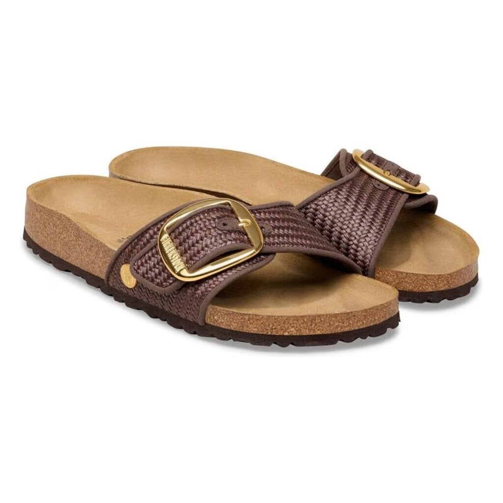 BIRKENSTOCK MADRID BIG BUCKLE CARAFE TEXTILE-RAFFIA | BEND SHOE CO