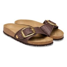 BIRKENSTOCK MADRID BIG BUCKLE CARAFE TEXTILE-RAFFIA | BEND SHOE CO
