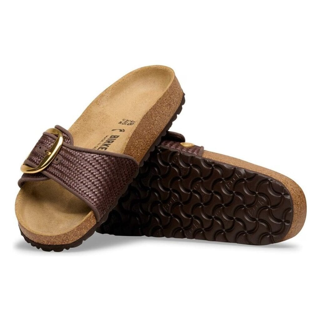 BIRKENSTOCK MADRID BIG BUCKLE CARAFE TEXTILE-RAFFIA | BEND SHOE CO