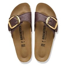 BIRKENSTOCK MADRID BIG BUCKLE CARAFE TEXTILE-RAFFIA | BEND SHOE CO