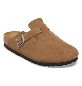 BIRKENSTOCK BOSTON SUEDE-DARK TEA