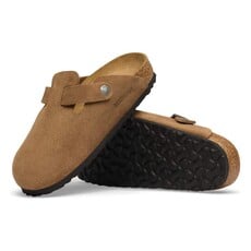 BIRKENSTOCK BOSTON SUEDE-DARK TEA | BEND SHOE CO