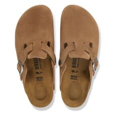 BIRKENSTOCK BOSTON SUEDE-DARK TEA | BEND SHOE CO