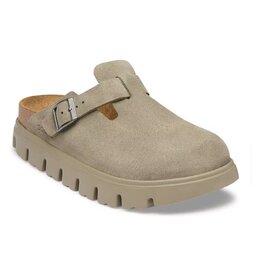 BIRKENSTOCK BOSTON CHUNKY SUEDE-TAUPE
