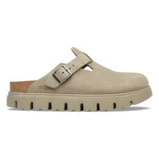 BIRKENSTOCK BOSTON CHUNKY SUEDE-TAUPE | BEND SHOE CO