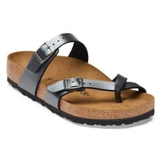 BIRKENSTOCK MAYARI BIRKO-FLOR-METALLIC BLACK | BEND SHOE CO