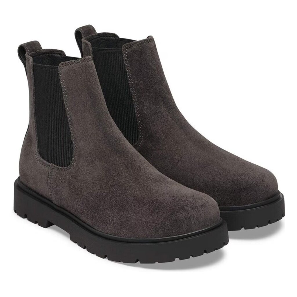 BIRKENSTOCK HIGHWOOD SLIP ON SUEDE-VELVET GRAY | BEND SHOE CO