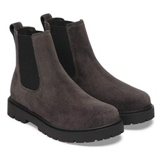 BIRKENSTOCK HIGHWOOD SLIP ON SUEDE-VELVET GRAY | BEND SHOE CO