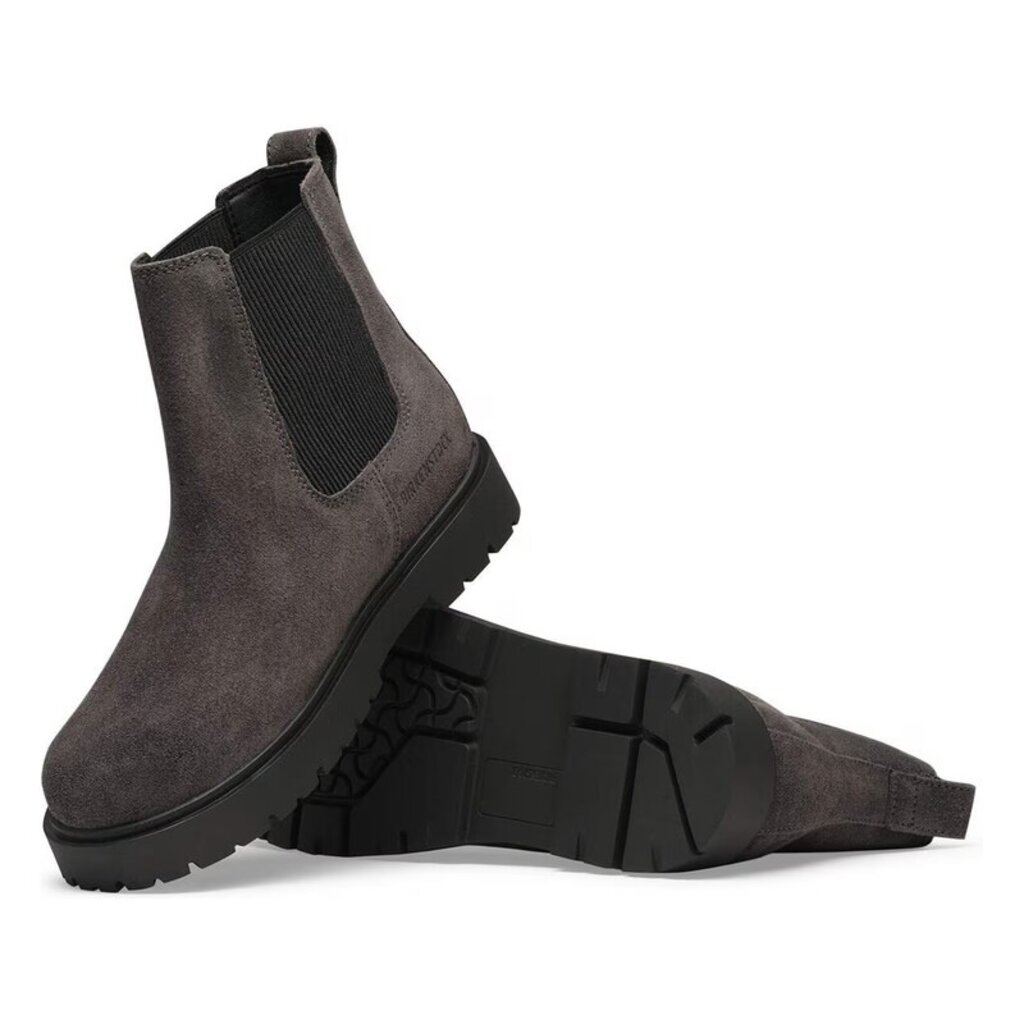 BIRKENSTOCK HIGHWOOD SLIP ON SUEDE-VELVET GRAY | BEND SHOE CO
