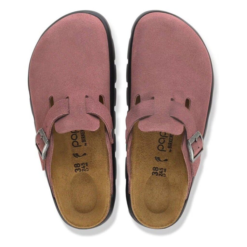BIRKENSTOCK BOSTON CHUNKY SUEDE-PEPPER | BEND SHOE CO
