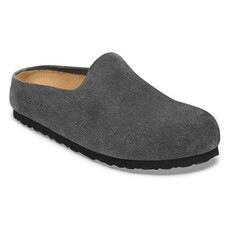 BIRKENSTOCK AMSTERDAM WRAPPED SUEDE-CHARCOAL | BEND SHOE CO