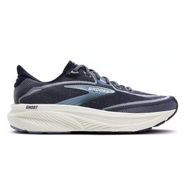 BROOKS WOMEN'S GHOST 18-NAVY/RAIN WASHED/COCONUT