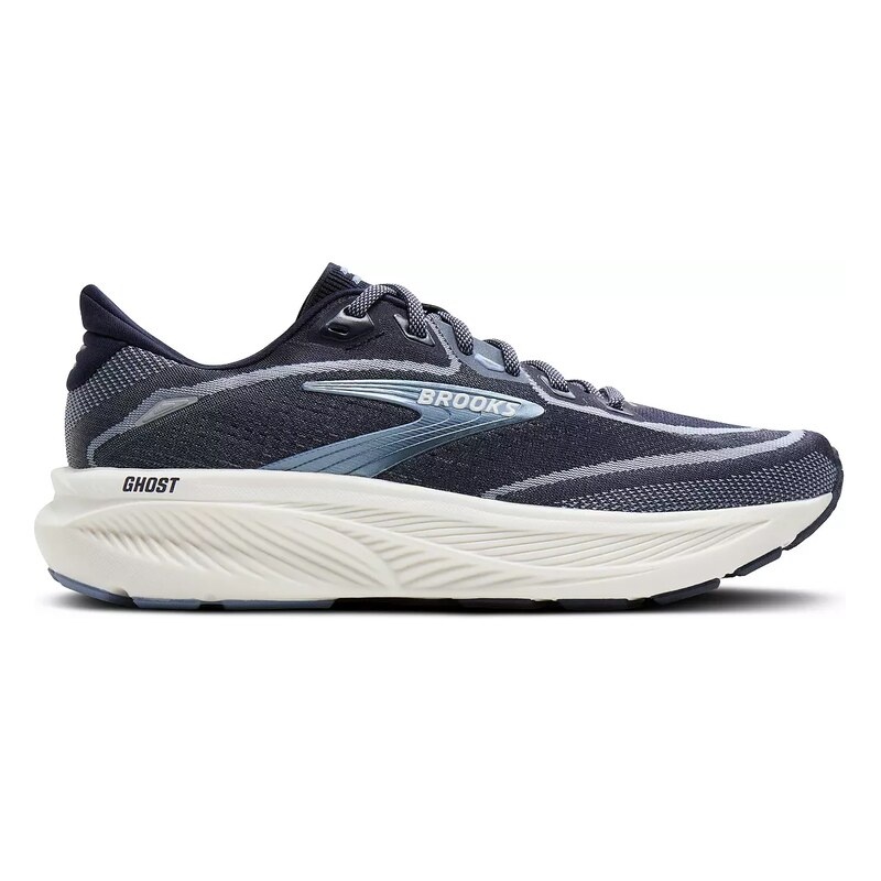 BROOKS WOMEN'S GHOST 18-NAVY/RAIN WASHED/COCONUT