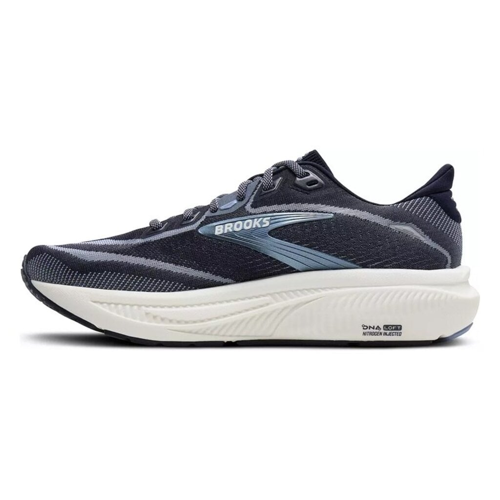 BROOKS WOMEN'S GHOST 18-NAVY/RAIN WASHED/COCONUT | BEND SHOE CO