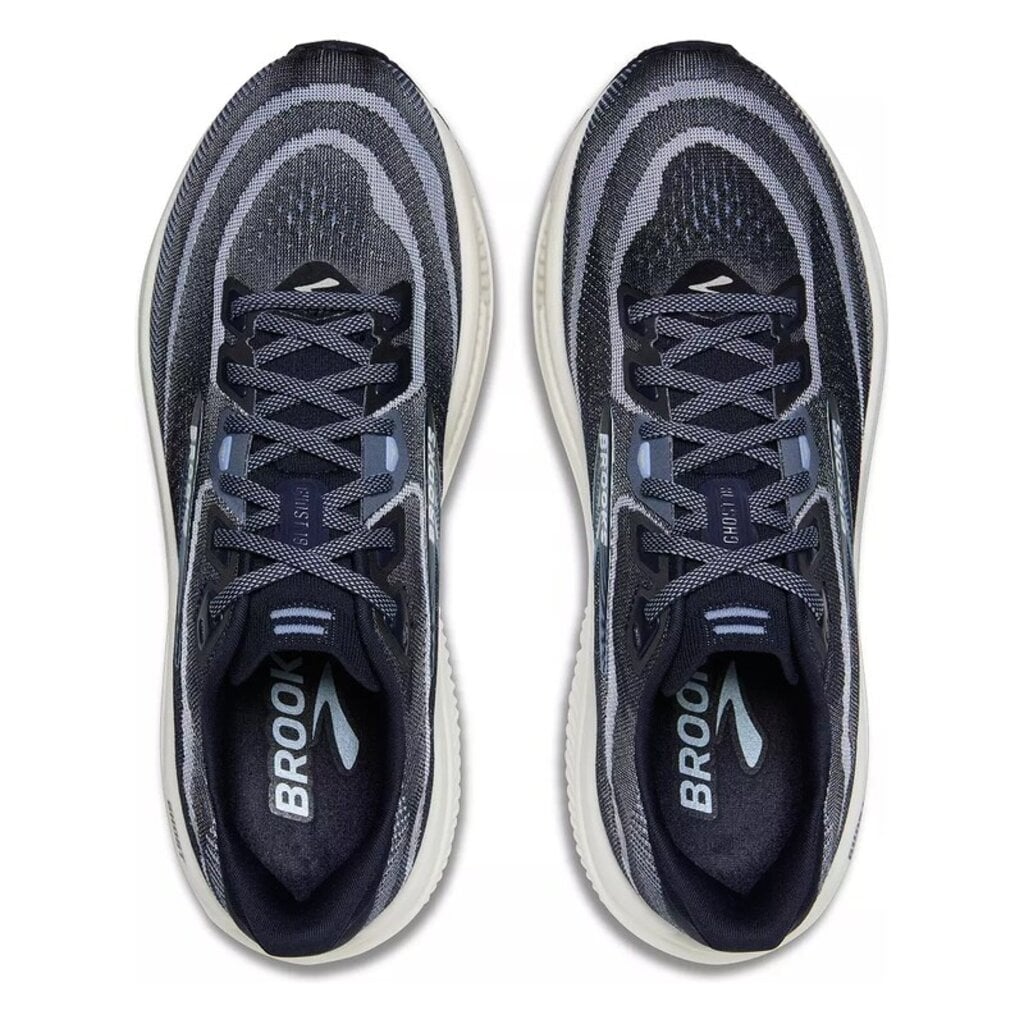 BROOKS WOMEN'S GHOST 18-NAVY/RAIN WASHED/COCONUT | BEND SHOE CO