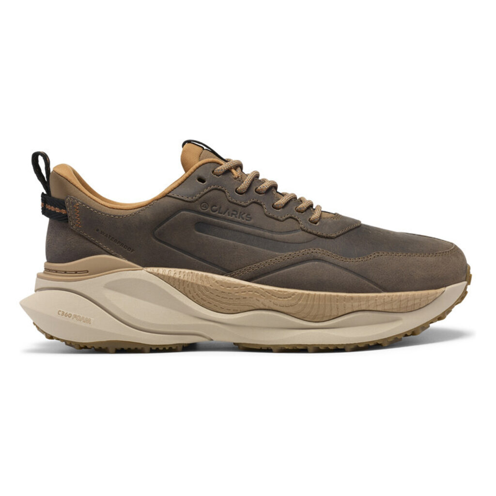 CLARKS MEN'S PACE TRAIL LO WATERPROOF-DARK SAND | BEND SHOE CO