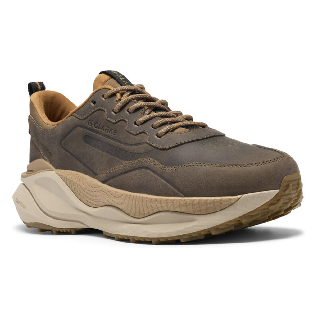 CLARKS MEN'S PACE TRAIL LO WATERPROOF-DARK SAND | BEND SHOE CO