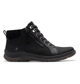 CLARKS WOMEN'S ORLENE TOP WATERPROOF NUBUC-BLACK