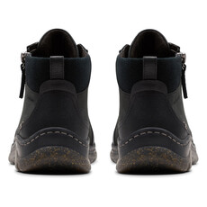 CLARKS WOMEN'S ORLENE TOP WATERPROOF NUBUC-BLACK | BEND SHOE CO
