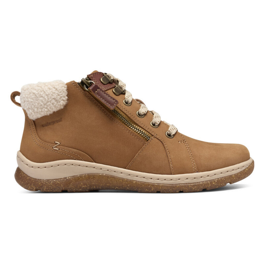 CLARKS WOMEN'S ORLENE TOP WATERPROOF SUEDE-TAN | BEND SHOE CO