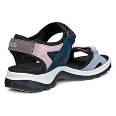 ECCO WOMEN'S YUCATAN SANDAL-MULTICOLOR BLUE | BEND SHOE CO