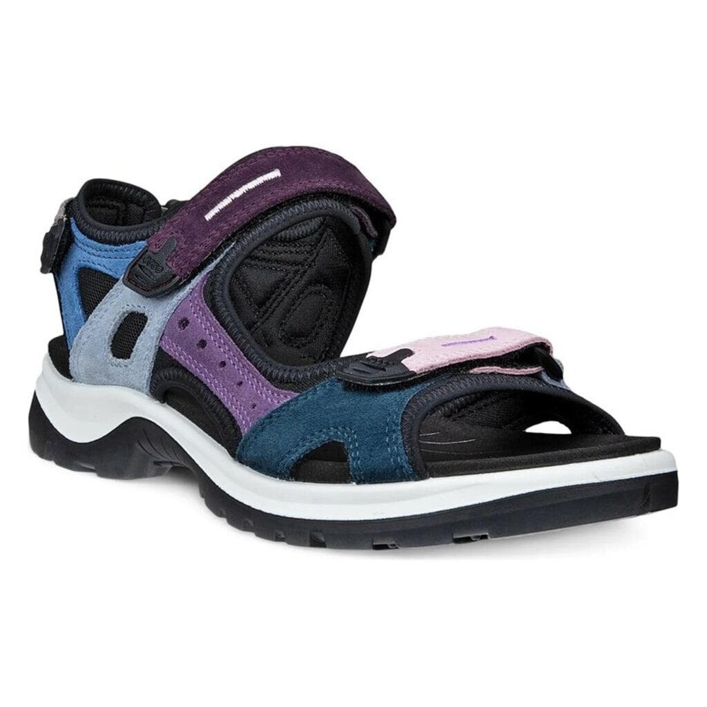ECCO WOMEN'S YUCATAN SANDAL-MULTICOLOR BLUE | BEND SHOE CO