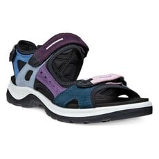 ECCO WOMEN'S YUCATAN SANDAL-MULTICOLOR BLUE | BEND SHOE CO