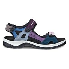 ECCO WOMEN'S YUCATAN SANDAL-MULTICOLOR BLUE | BEND SHOE CO