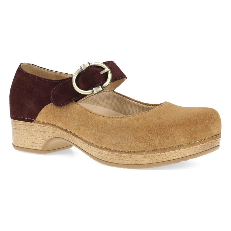 DANSKO BONNY MARY JANE SUEDE-TAN MULBERRY