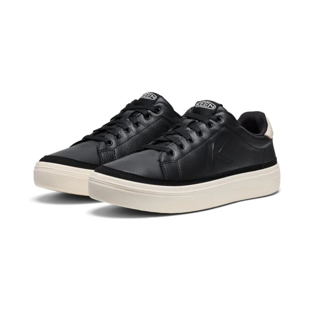 KEEN MEN'S KM1 LEATHER COURT-BLACK/BIRCH | BEND SHOE CO