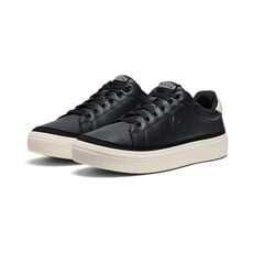 KEEN MEN'S KM1 LEATHER COURT-BLACK/BIRCH | BEND SHOE CO
