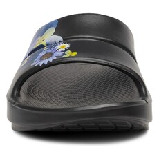 OOFOS OOAHH LIMITED SANDAL-BLACK BLOSSOM | BEND SHOE CO