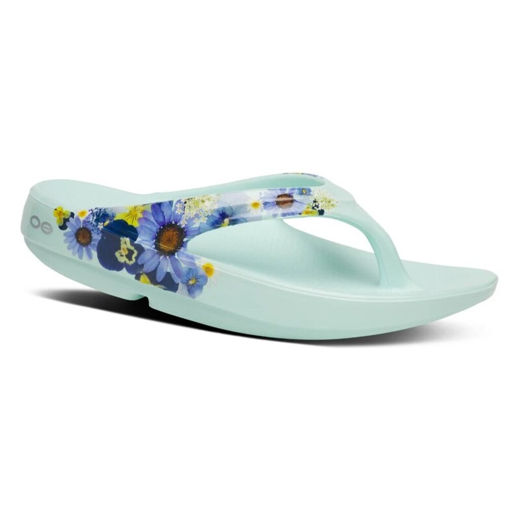OOFOS OOAHH LIMITED SANDAL-MINT BLOSSOM | BEND SHOE CO
