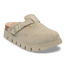 BIRKENSTOCK BOSTON CHUNKY SHEARLING-TAUPE/SAND CASTLE