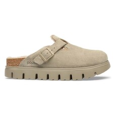 BIRKENSTOCK BOSTON CHUNKY SHEARLING-TAUPE/SAND CASTLE | BEND SHOE CO