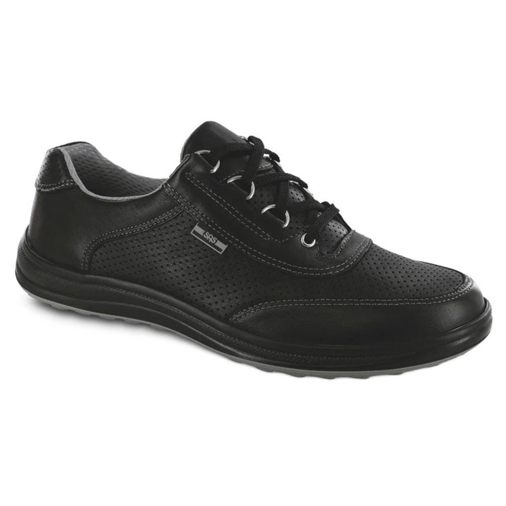 SAS SHOES WOMEN'S SPORTY LUX-BLACK PERF | BEND SHOE CO