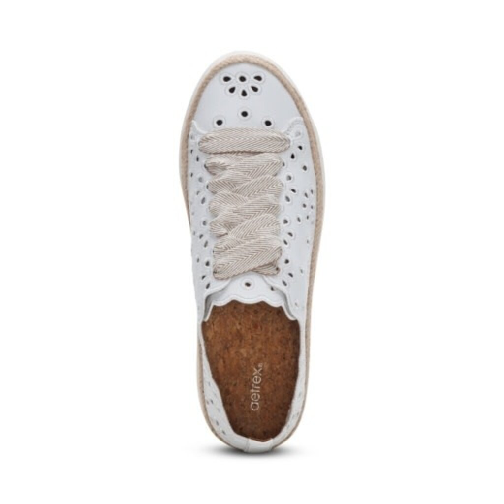 AETREX WOMEN'S CHARLOTTE-WHITE | BEND SHOE CO