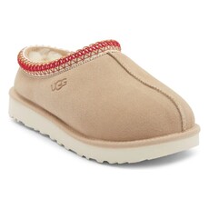 UGG WOMEN'S TASMAN II SLIPPER-SAND/DARK CHERRY