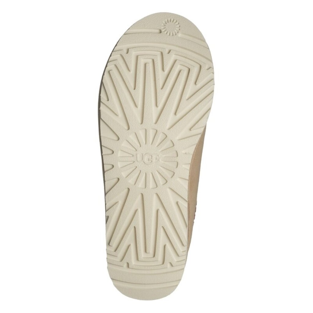 UGG WOMEN'S TASMAN II SLIPPER-SAND/DARK CHERRY