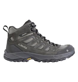 OBOZ MEN'S SAWTOOTH ASCENT WP MID-CHARCOAL