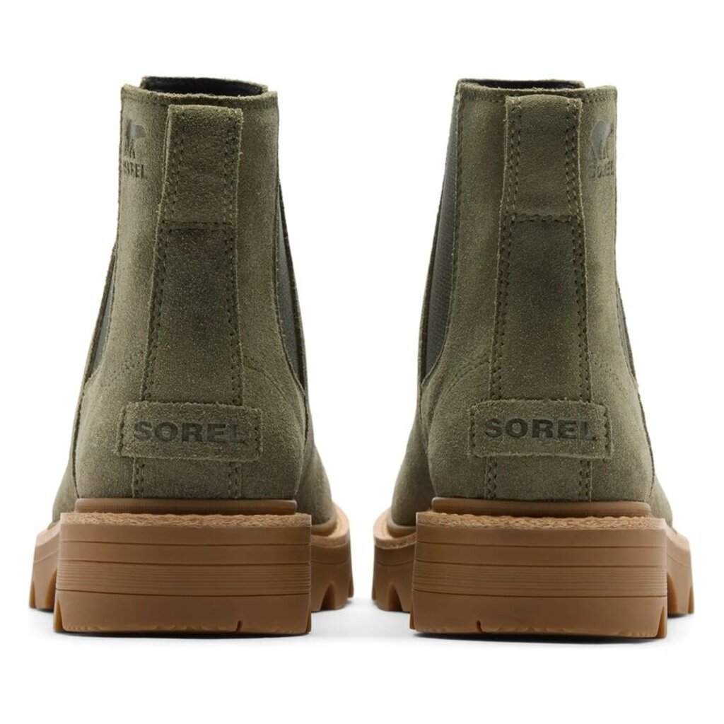 SOREL WOMEN'S REVEL RD CHELSEA WATERPROOF-STONE/GREEN | BEND SHOE CO