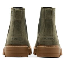 SOREL WOMEN'S REVEL RD CHELSEA WATERPROOF-STONE/GREEN | BEND SHOE CO