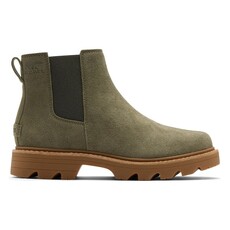 SOREL WOMEN'S REVEL RD CHELSEA WATERPROOF-STONE/GREEN | BEND SHOE CO