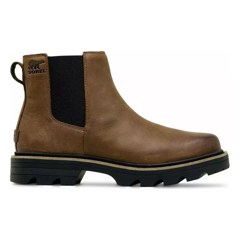 SOREL WOMEN'S REVEL RD CHELSEA WATERPROOF-TOBACCO/BLACK