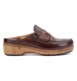PIKOLINOS WOMENS GRANADA LOAFER CLOG-CAOBA