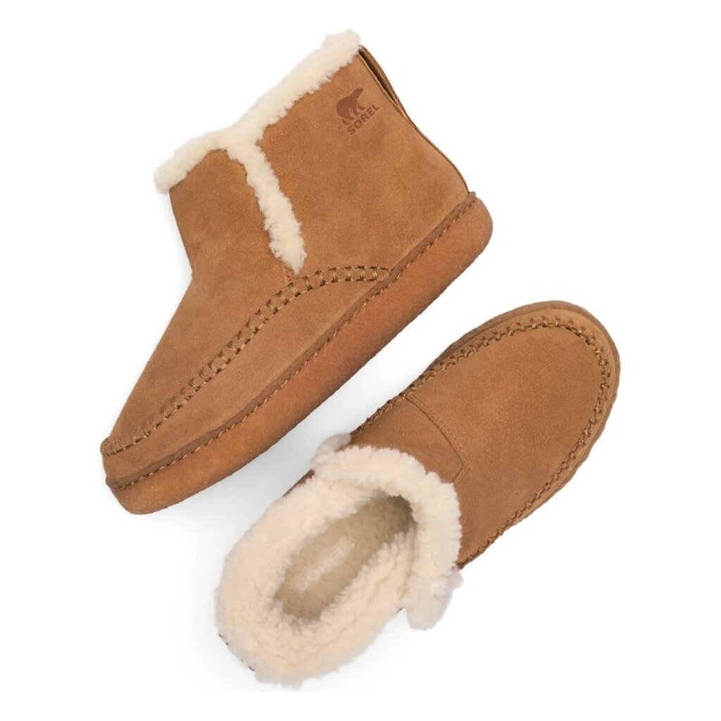 SOREL WOMEN'S NAKISKA III BOOTIE-VELVET TAN/GUM | BEND SHOE CO