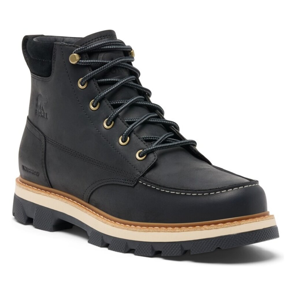 SOREL LARK-47 MOC TOE WATERPROOF-BLACK/BLEACHED CERAMIC | BEND SHOE CO
