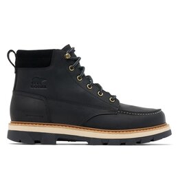 SOREL LARK-47 MOC TOE WATERPROOF-BLACK/BLEACHED CERAMIC