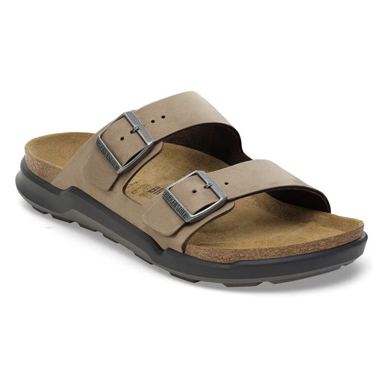 BIRKENSTOCK ARIZONA CROSS TOWN OILED LEATHER-TOBACCO