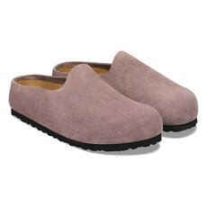 BIRKENSTOCK AMSTERDAM WRAPPED SUEDE-FADED PURPLE | BEND SHOE CO